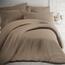 Kvalitex Baumwollbettwäsche meliert beige, 200 x 200 cm, 2 St. 70 x 90 cm