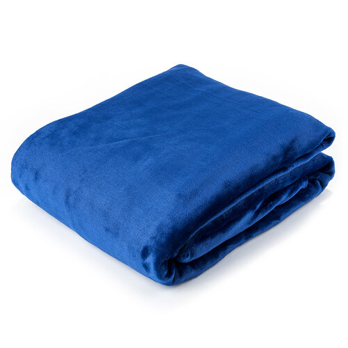 Koc XXL / Narzuta na łóżko niebieski, 200 x 220 cm