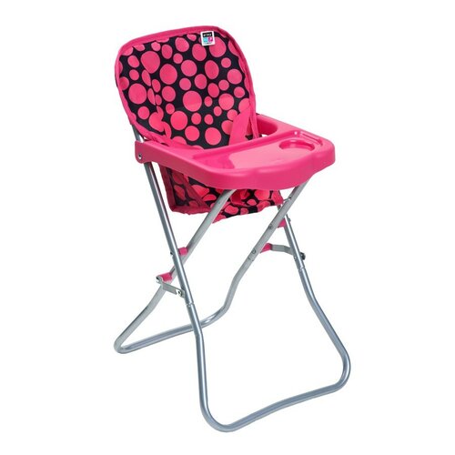 Fotografie Jídelní židlička pro panenky PlayTo Dorotka růžová