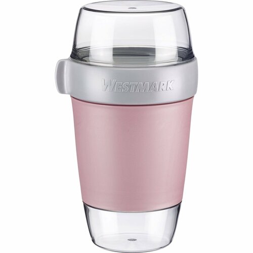 Westmark Трисекційний контейнер для їжі, 1150 мл, рожевий