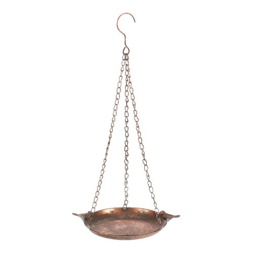 Hängende Tränke aus Metall „Romantik“, 26 x 20 x 5 cm, Kupferoptik