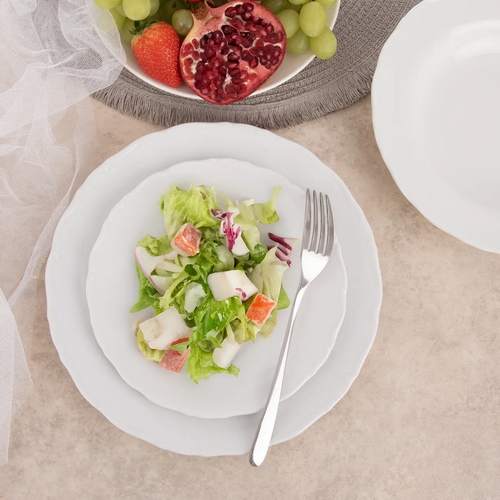 Set de farfurii de desert din porțelan Orion Mona bordură, 19 cm