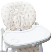 New Baby Jedálenská stolička Gray Star - ekokoža