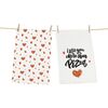 Butter Kings Kuhinjska krpa Love you more, 50 x 70cm, set 2 kos