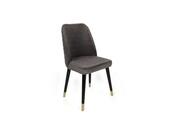 Set de scaune de sufragerie Hugo Anthracite and Black, 4 buc.