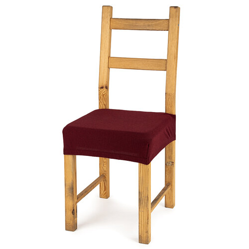 4home Multielastický poťah na sedák na stoličku Comfort bordó, 40 - 50 cm, sada 2 ks