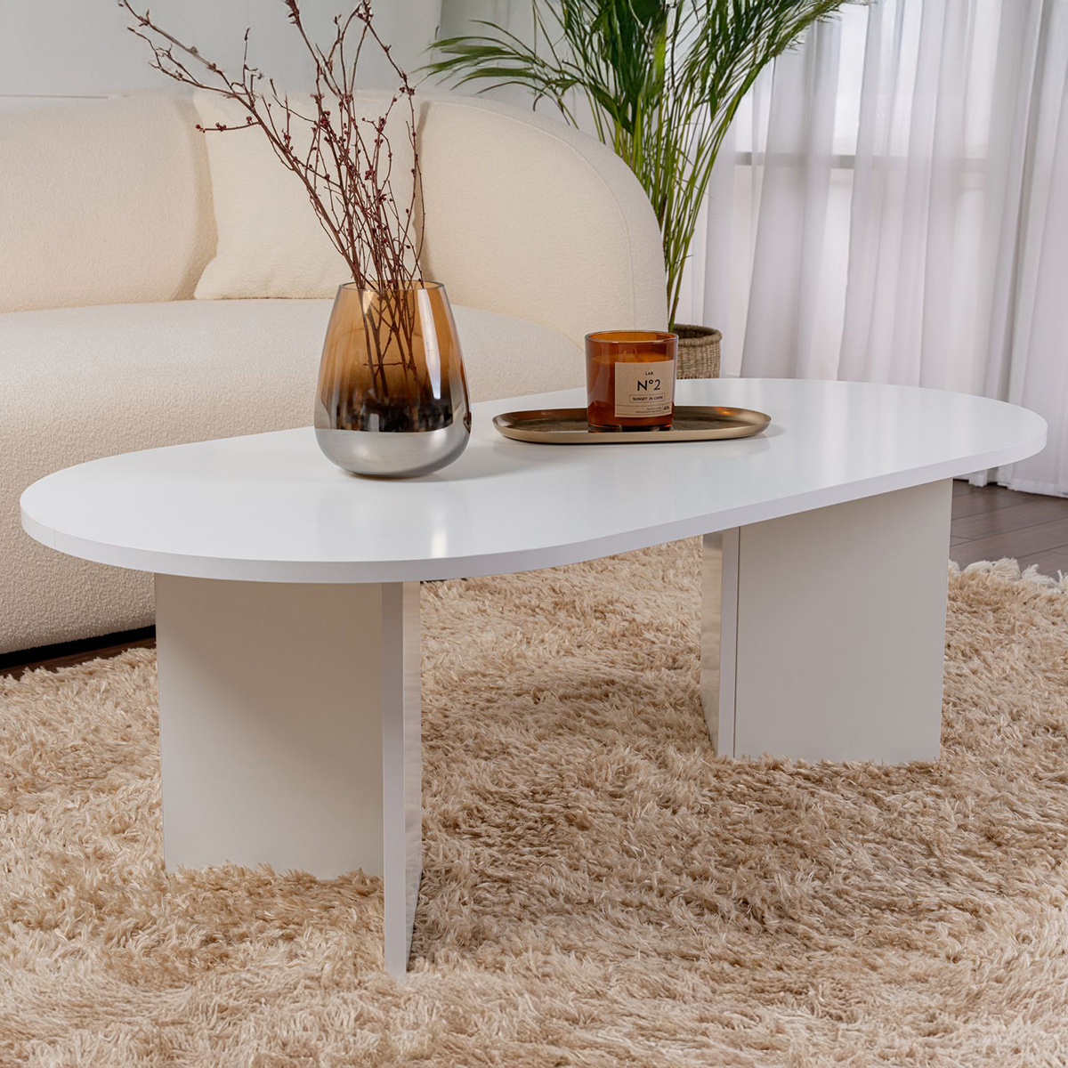 Sable White dohányzóasztal , fehér termék 2. képe