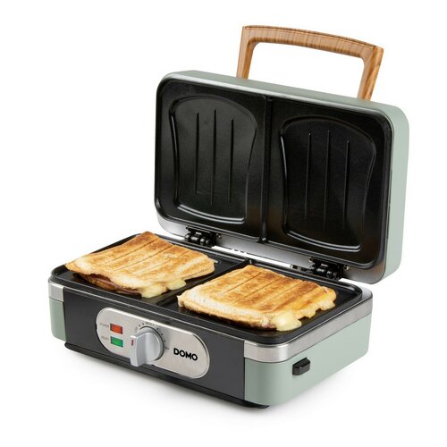 DOMO DO9276C sendvičovač 3v1, matná zelená