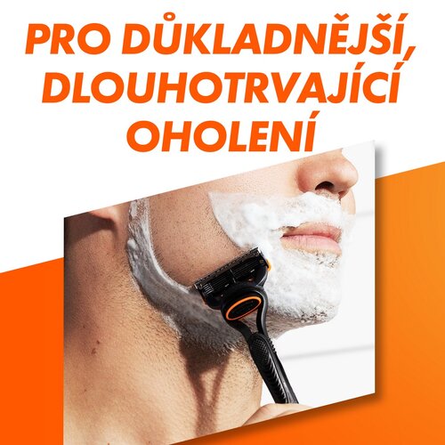 Gillette Náhradná hlavica 8 ks + holiaci gél Fusion5