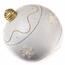 Božična LED dekoracija Ball bela, premer 24 cm