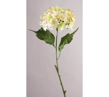 Umělá květina hortenzie zelenobílá