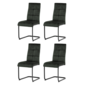 Set de scaune de sufragerie Vintage DCL-D1275GRN4, 4 buc