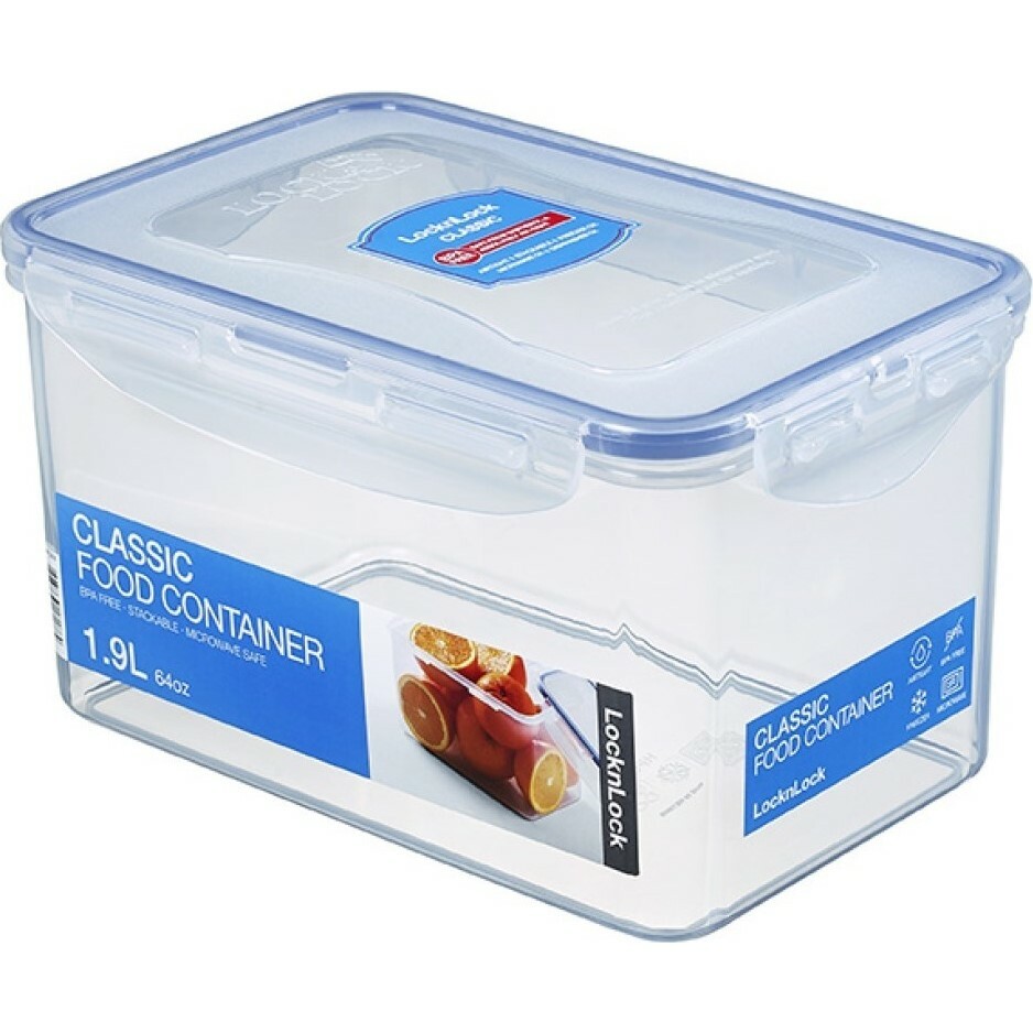 LOCKnLOCK Pojemnik na żywność 1,9 l, 20,5 x 13,5 x12 cm, 1,9 l