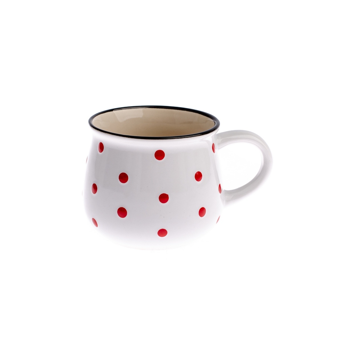 Dots kerámia bögre 230 ml, fehér , fehér, 230 ml akciós termékkép 1