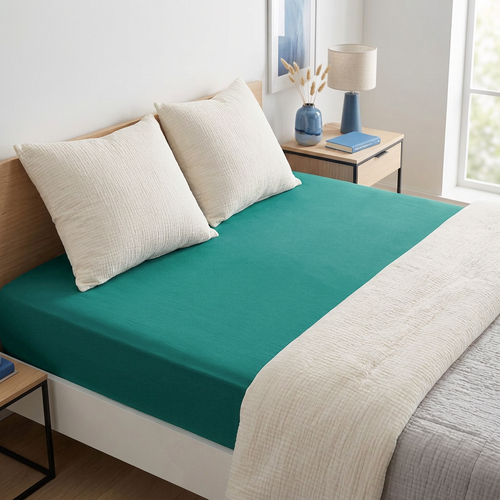 4Home Jersey prestieradlo IDEAL smaragdová, 200–220 x 200 cm