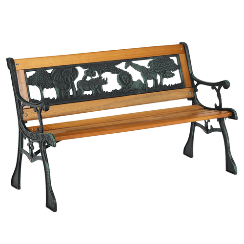 Ławka dla dzieci Nadaza, czarna, 48 x 40 x 82 cm