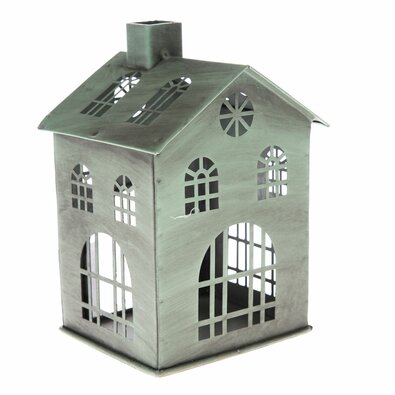 Rustik House fém gyertyatartó, 10,5 x 15 x 10 cm