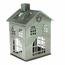 Metallkerzenhalter „Rustik House“, 10,5 × 15 × 10 cm