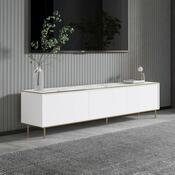 TV-Lowboard Imaj White Marble and Gold