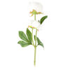Floare artificială Bujor, alb, 58 cm