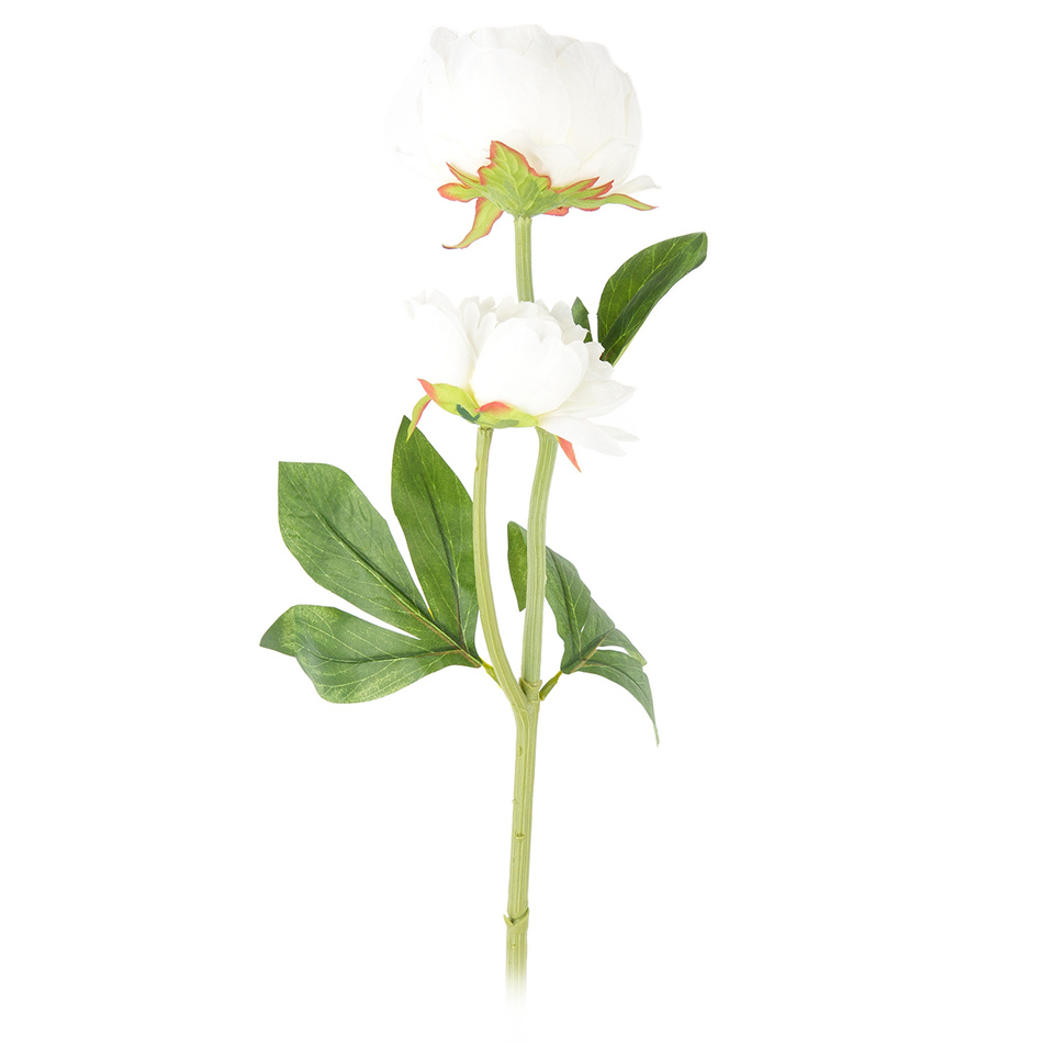 Bazsarózsa művirág, fehér, 58 cm