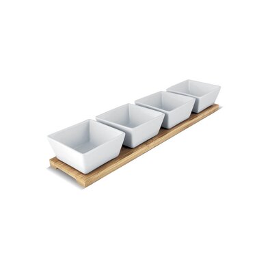 Lamart LT9020 5-tlg. Servierset Bamboo, 38 x 9 cm