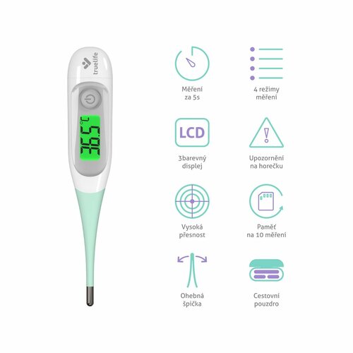TrueLife Care T3 termometer z merjenjem v 5sekundah