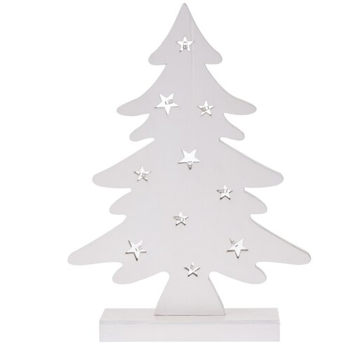Dekoratív karácsonyi LED fa, fehér