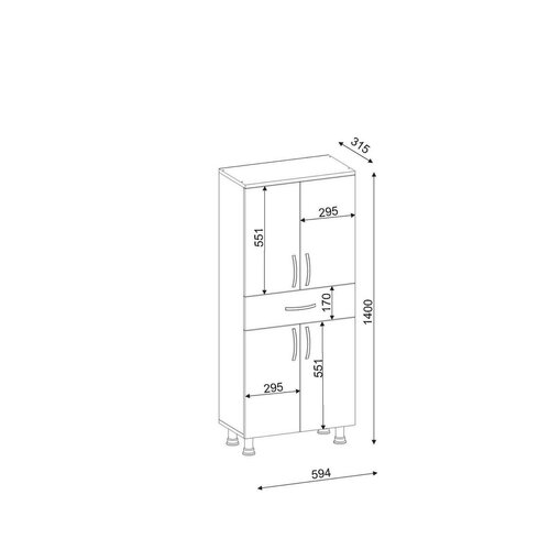 Schrank Arizona Kapak White 4