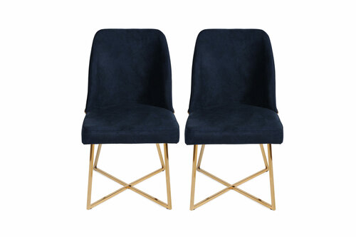 Madrid Dark Blue étkezőszék szett, 2 db