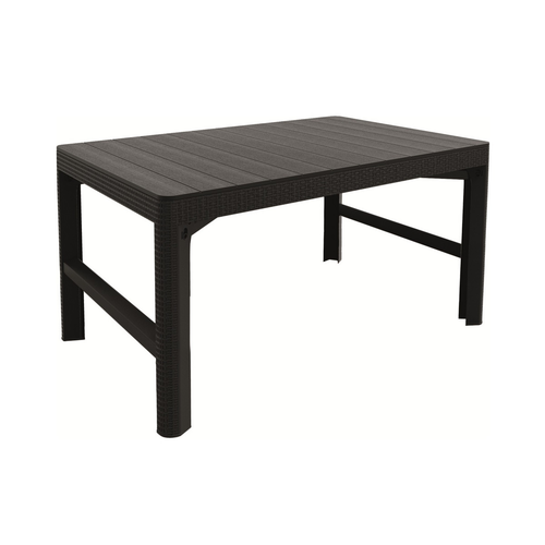 Stôl Keter Lyon z ratanu 116 x 72 x 40 – 66 cm, grafitová farba