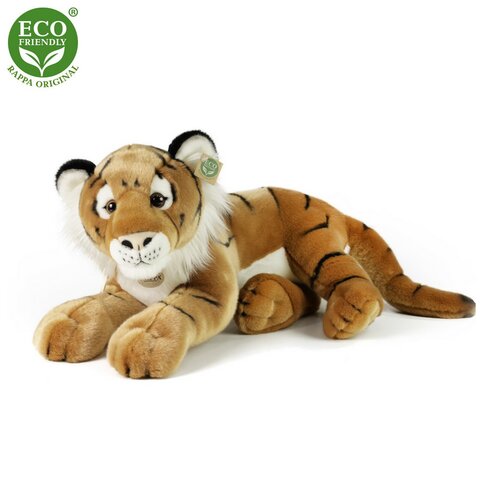 Rappa Plyšový tygr hnědý, 60 cm ECO-FRIENDLY