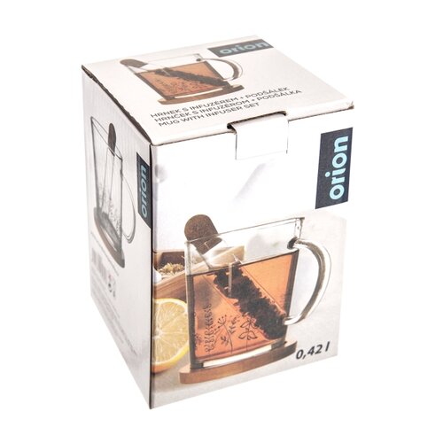 Orion Stekleni vrč z infuzerom LOUKA, 420 ml