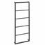 SAPHO Ska501 Ska uscător de prosoape de perete 45x 115 x 10 cm, negru mat