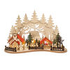 Solight LED Weihnachtsstadt mit Kirche, 30 x 19cm, 2x AAA