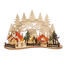 Solight LED Weihnachtsstadt mit Kirche, 30 x 19cm, 2x AAA