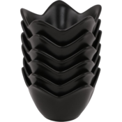 Zestaw 6 misek ceramicznych Lotus 11,8 cm, czarny