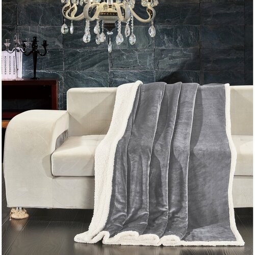 DecoKing Beránková deka Teddy šedá, 150 x 200 cm