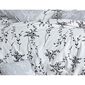 Lenjerie de pat din bumbac BedTex Blumen gri , 140x 200 cm, 70 x 90 cm