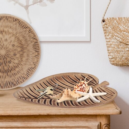 Dekoratives Holztablett BLATT