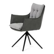 Zestaw krzeseł obiadowych z mechanizmem powrotnymDCH-D1345 GREY2, 2 szt.