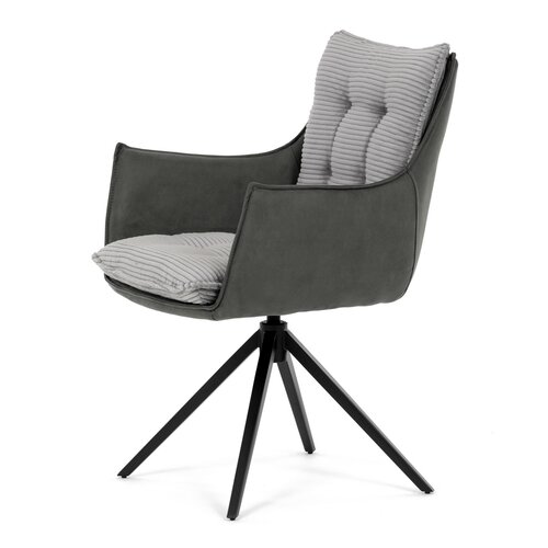 Zestaw krzeseł obiadowych z mechanizmem powrotnymDCH-D1345 GREY2, 2 szt.