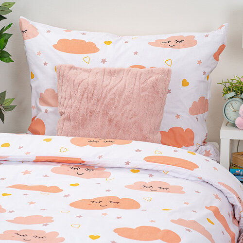 Lenjerie de pat din bumbac 4Home Pink Clouds, 140 x 200 cm, 70 x 90 cm