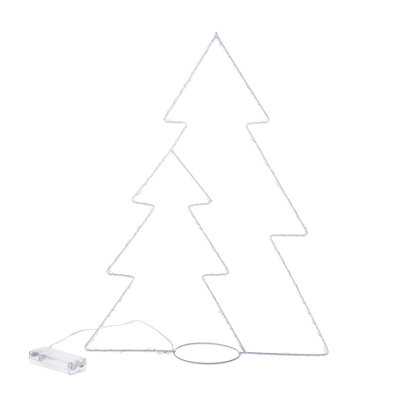 Decorațiune luminoasă de Crăciun Brazi, 45 x 33 cm, 25 LED-uri