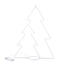 Fák karácsonyi világító dekoráció, 45 x 33 cm, 25LED