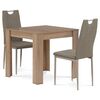 Set masă MDF cu 2 scaune, 80 x 80 x 75 cm, stejarSonoma
