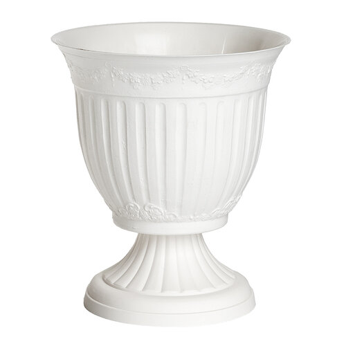 Donica na dwór Omega biała, 15 cm