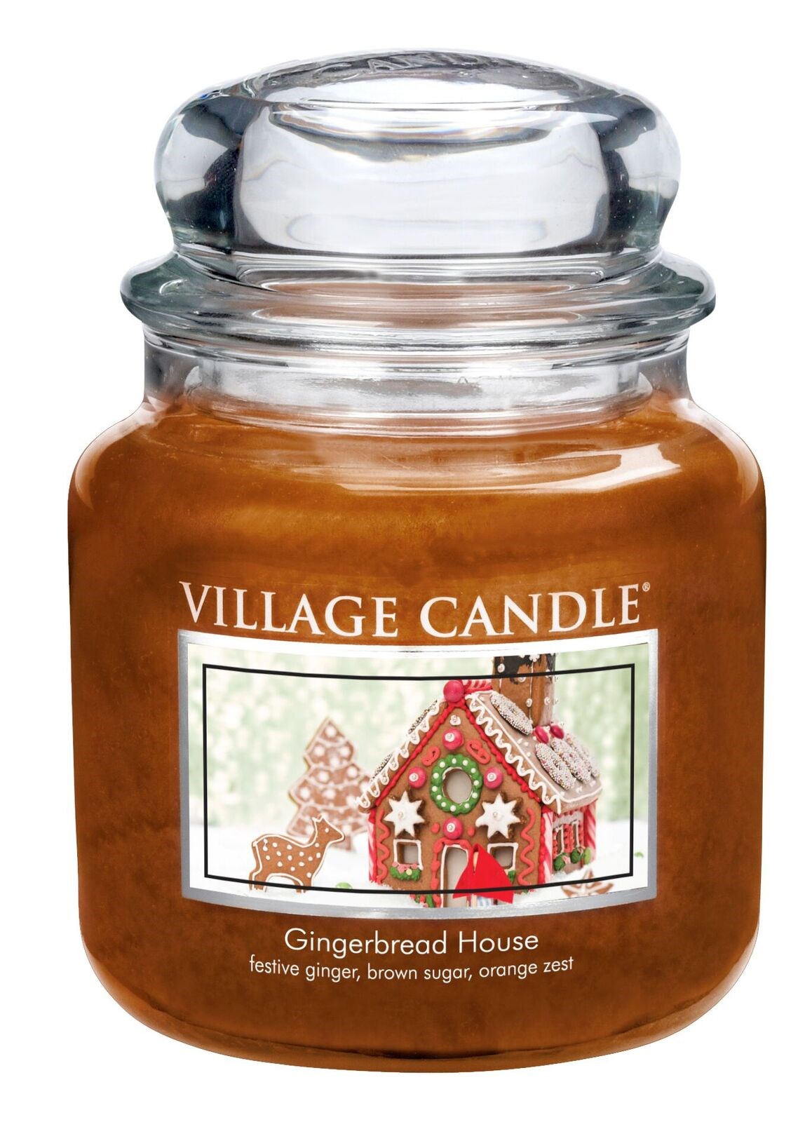 Village Candle Vonná svíčka ve skle, Perníková chaloupka - Gingerbread House, 397 g, 397 g