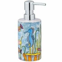 Wenko Ceramic Soap Dispenser Ocean Rollin Art ,360 ml