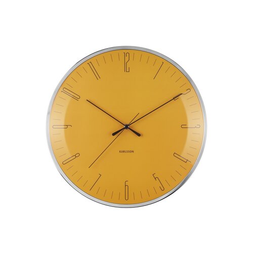 Karlsson KA5754YE Designové nástěnné hodiny, 40 cm